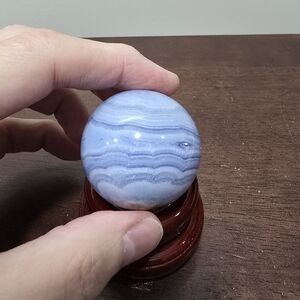 Blue Lace Agate Crystal Sphere